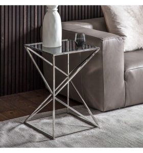 MESA LATERAL AUSTIEN - ACERO INOXIDABLE CON DISEÑO EXCLUSIVO