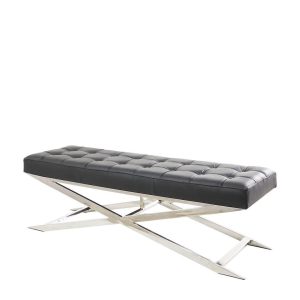 BANQUETA ARKA – RECTANGULAR DE ACERO Y TAPIZADO