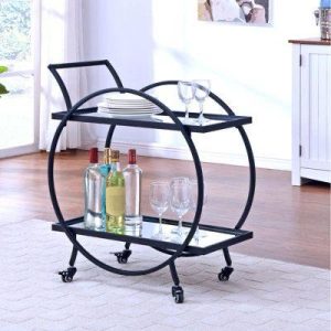 CARRO BAR BAN DAM – METAL NEGRO 60 X 40 X 90 CM