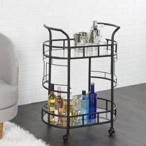 CARRO BAR JUANCA – METAL NEGRO 55 x 40 x 80 CM