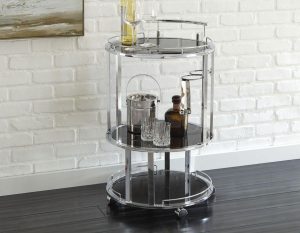 CARRO BAR NELLY - ACERO INOXIDABLE 35 X 75 CM