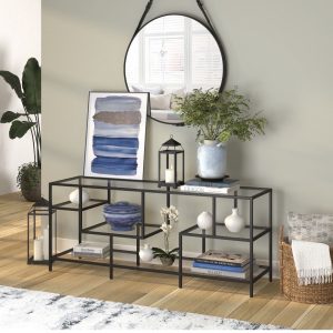 ESTANTE ABELINO – METAL EN NEGRO MATE 60 X 150 X 40 CM