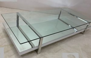 Mesa de centro Hesper - De Acero inoxidable