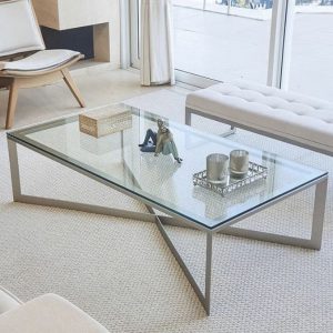 Mesa de centro Robbie – De Acero inoxidable