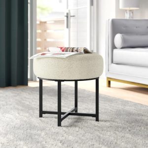 PUFF TOP REDONDO BLANCO – 40CM X 44CM