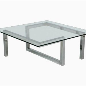 MESA DE CENTRO TETRIS – CUADRADA CON TABLERO DE VIDRIO SOBREPUESTO